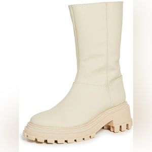 Schutz Womens Leather Lug Sole Boots sz 6.5